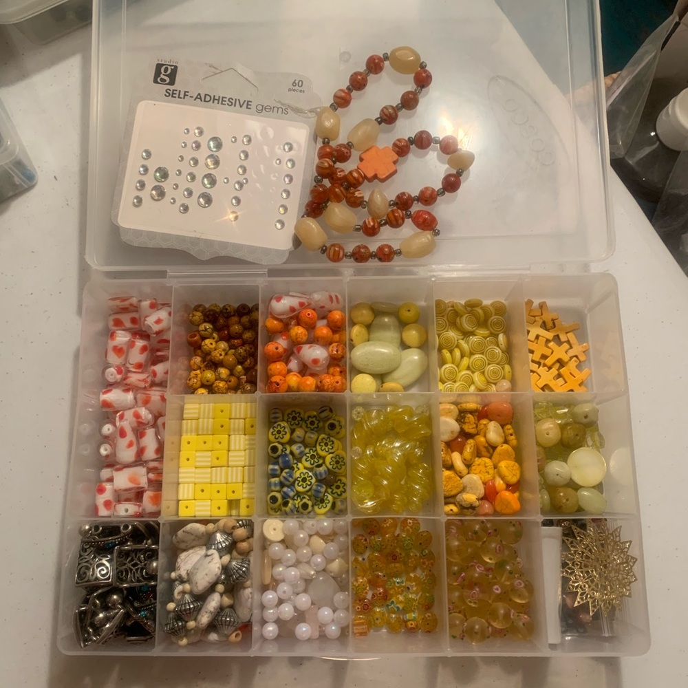 Craft Beads in organized box